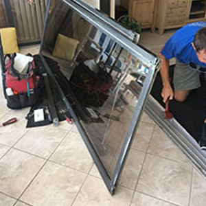 sliding glass door frame repair Plumas Lake